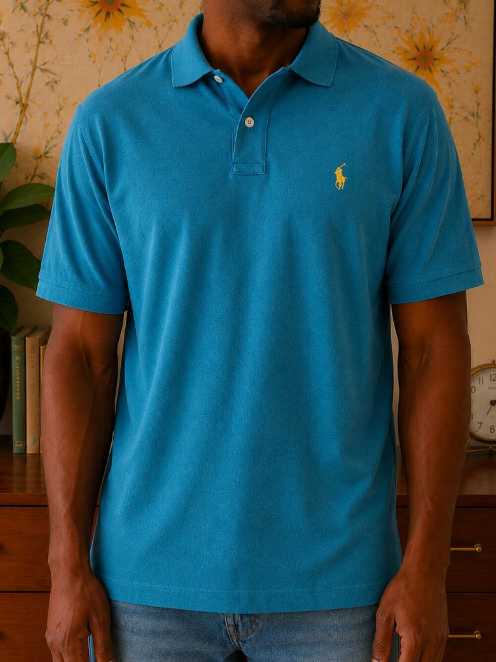 Vintage Polo Ralph Lauren Shirt Men’s Size XL Teal Blue Pony Logo Y2K Preppy